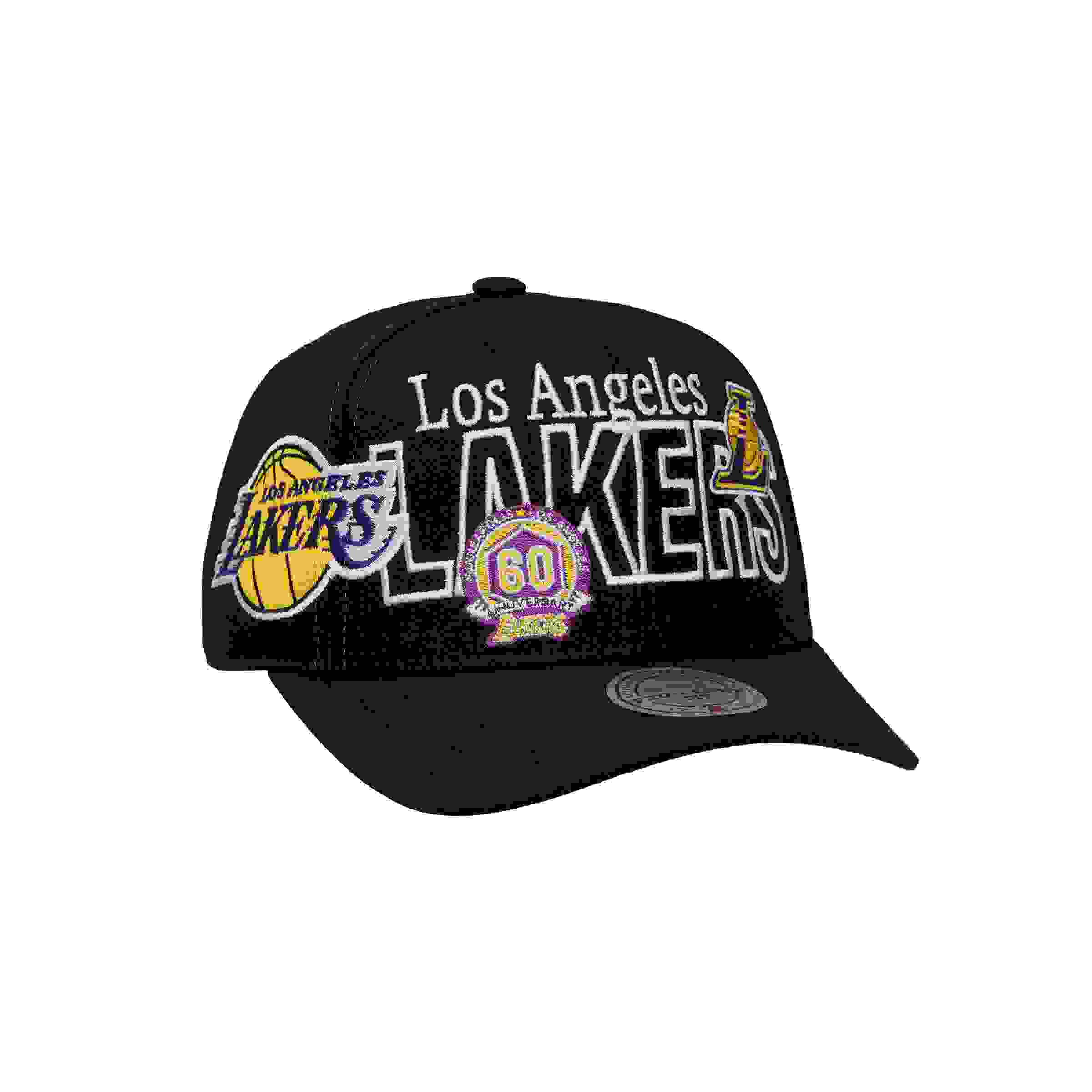 Mitchell & Ness Los Angeles Lakers Mash Up Black Snapback Hat